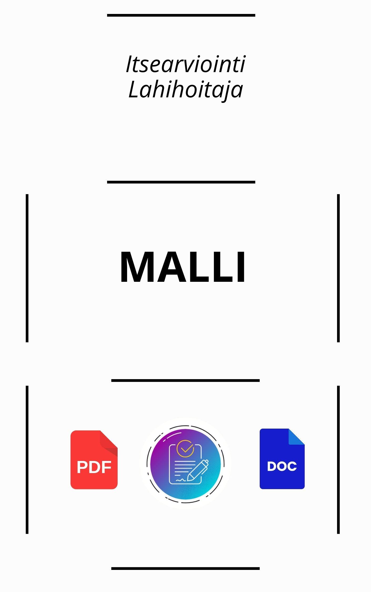 Itsearviointi Lähihoitaja