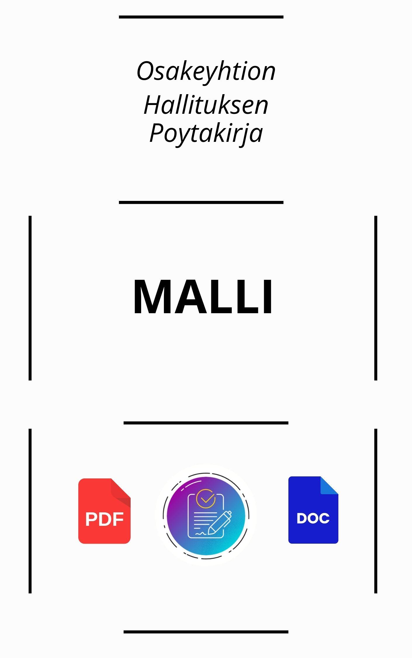 Osakeyhtiön Hallituksen Pöytäkirja